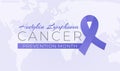 Hodgkin Lymphoma Cancer Awareness Month Background Illustration