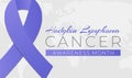 Hodgkin Lymphoma Cancer Awareness Month Background Illustration Banner Royalty Free Stock Photo