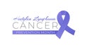 Hodgkin Lymphoma Cancer Awareness Month Isolated Logo Icon Sign Royalty Free Stock Photo