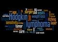 Hodgkin lymphoma word cloud concept 3 Royalty Free Stock Photo