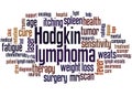 Hodgkin lymphoma word cloud concept Royalty Free Stock Photo
