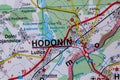 Hodonin, Czechia, on a road m Royalty Free Stock Photo