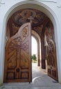 Hodos-Bodrog Monastery -The main entrance Royalty Free Stock Photo