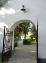 Hodos-Bodrog Monastery - courtyard of the monastery