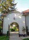 Hodos-Bodrog Monastery - entrance to the inner courtyard