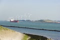 Hoek van Holland Netherlands Europoort Rotterdam harbour Royalty Free Stock Photo