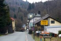 Hoellenthal, Germany - March 10, 2024: View of Hoelle village in Upper Franconian region of Hof, Bavaria