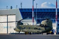 Army helicopter at linz airport