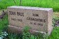 Hof, Germany - May 12, 2023: Memorial to Jean Paul, or Johann Paul Friedrich Richter, a German Romantic writer, best known for his