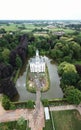 Hof Ter Saksen castle aerial photography Royalty Free Stock Photo