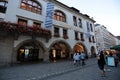 The HofbrÃ¤uhaus is an old brewery in Munich founded in 1589. Royalty Free Stock Photo