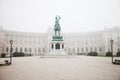 Hofburg imperial palace and Archduke Charles statue in Vienna