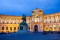 Hofburg Imperial Palace at night, Vienna Royalty Free Stock Photo