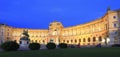 Hofburg Imperial Palace at night in Vienna Royalty Free Stock Photo