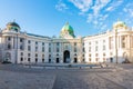 Hofburg palace on St. Michael square Michaelerplatz in Vienna, Austria