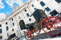 Hofburg Palace with traditional Fiaker carriage in Vienna, Austria Royalty Free Stock Photo