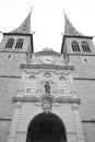 Hofkirche cathedral in Luzerne. Royalty Free Stock Photo