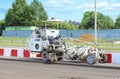 Hofmann road marking machine Royalty Free Stock Photo