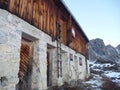 Hofpurgl hutte mountain hut in austrian alps