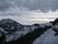 Hofpurgl hutte mountain hut in austrian alps