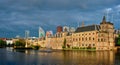 Hofvijver lake and Binnenhof , The Hague Royalty Free Stock Photo