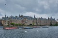 Hofvijver lake and Binnenhof , The Hague Royalty Free Stock Photo