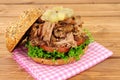 Hog Roast Sandwich Royalty Free Stock Photo