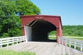Hogback Covered Bridge in Madison County Royalty Free Stock Photo
