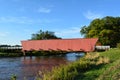 Hogback Covered Bridge 4 Royalty Free Stock Photo