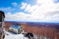 Hogback Mountain panorama view Brattleboro, VT USA Royalty Free Stock Photo