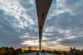 Hoge Brug High Bridge in Maastricht, crossing over the Meuse Maas River Royalty Free Stock Photo