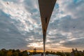 Hoge Brug High Bridge in Maastricht, crossing over the Meuse Maas River Royalty Free Stock Photo