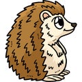 Hoglet Cartoon Colored Clipart Illustration Royalty Free Stock Photo