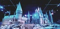 Hogwarts school of witchcraft and wizardry castle Harry Potter Royalty Free Stock Photo