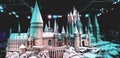 Hogwarts school of wizardry castle Harry Potter Royalty Free Stock Photo