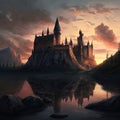 Hogwarts Castle from harry potter universe