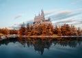 Hogwarts castle at Universal Studio Japan in autumn season Royalty Free Stock Photo