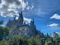 Hogwarts Castle in the Wizarding World of Harry Potter attraction in Universal Studios theme park Royalty Free Stock Photo