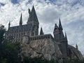 Hogwarts Castle at Wizarding World of Harry Potter at Universal Islands of Adventure in Orlando, Florida Royalty Free Stock Photo