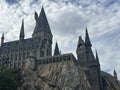 Hogwarts Castle at Wizarding World of Harry Potter at Universal Islands of Adventure in Orlando, Florida Royalty Free Stock Photo