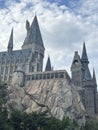 Hogwarts Castle at Wizarding World of Harry Potter at Universal Islands of Adventure in Orlando, Florida Royalty Free Stock Photo