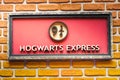 Hogwarts Express 9 and three quarter train platform from Harry Potter saga