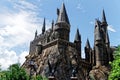 Hogwarts school from Harry Potter at Universal Studios Orlando in August Royalty Free Stock Photo