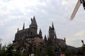 Hogwarts School of Witchcraft and Wizardry with sign