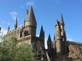 The Hogwartz school of magic in Magical world of Harry Potter at universal studios in orlando florida Royalty Free Stock Photo