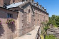 Hohenburg Monastery on Mont Sainte-Odile near Ottrott. Alsace region in France Royalty Free Stock Photo