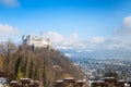 Hohensalzburg Fortress. Salzburg. Austria. Beautiful view on Salzburg skyline with Festung Hohensalzburg Royalty Free Stock Photo