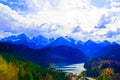 Hohenschwangau Castle, Bavaria, Germany. Royalty Free Stock Photo