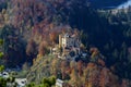 Hohenschwangau Castle, Bavaria, in autumn Royalty Free Stock Photo