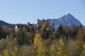 Hohenschwangau Castle, Bavaria, in autumn Royalty Free Stock Photo